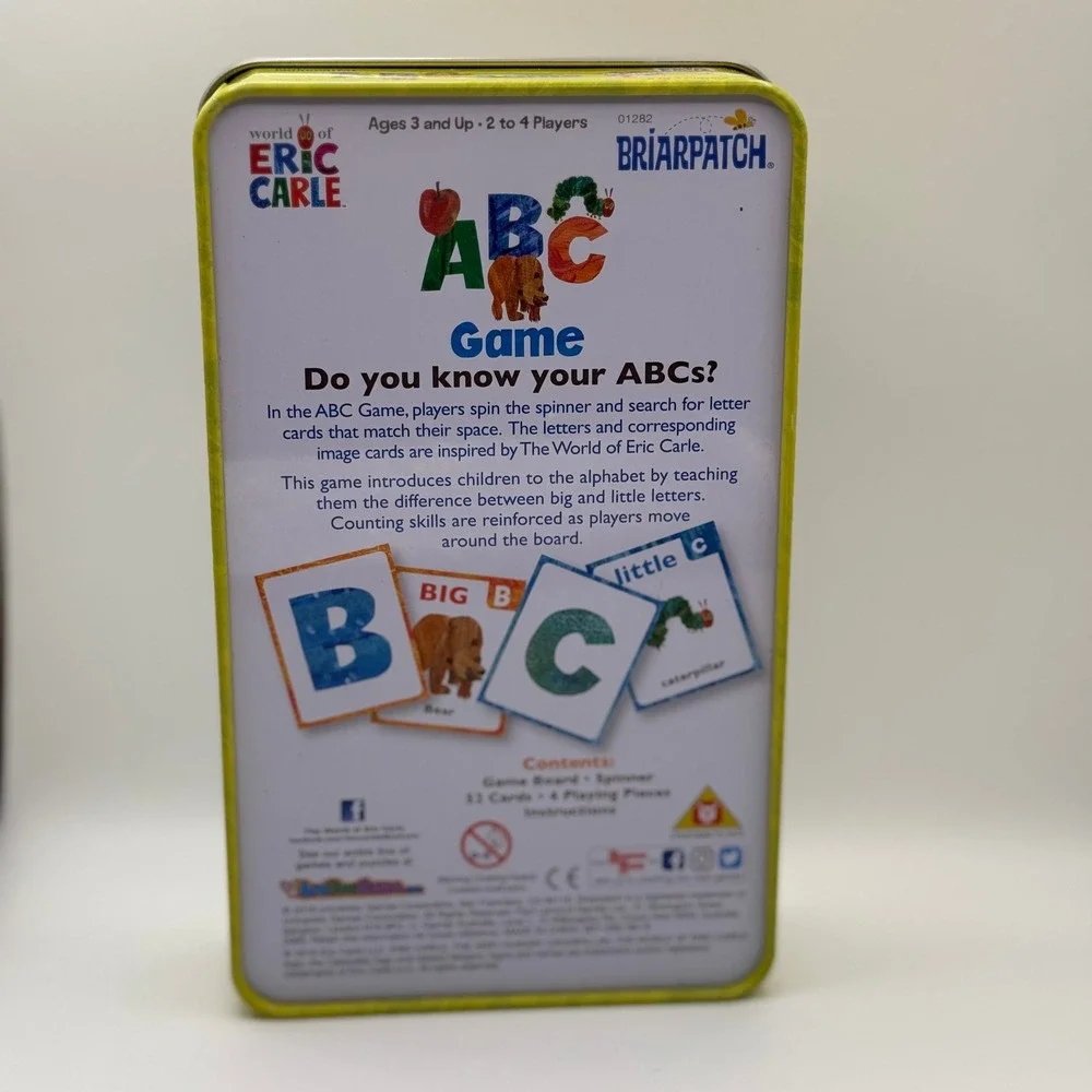 The World of Eric Carle ABC Game Tin Briarpatch Educational Learning for Kids 3+
